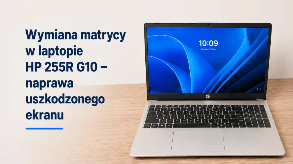 Wymiana matrycy w laptopie HP 255R G10